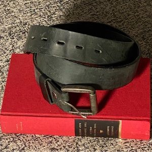 Hooey Genuine Leather Classic Bomber Black Belt